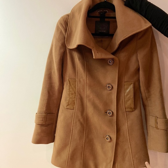 Mackage Beige / Caramel Wool Coat - Picture 3 of 8